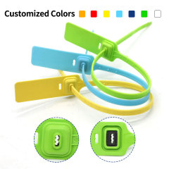 TX-PS605 Tamper Proof Single Use Plastic Security Seals With Barcode