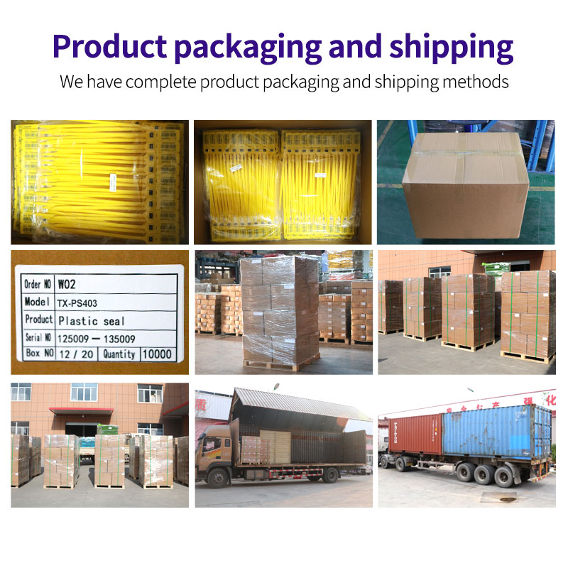 TX-PS403 Custom Logo Plastic Seals Plastic Seals With Numbers Truck Seal
