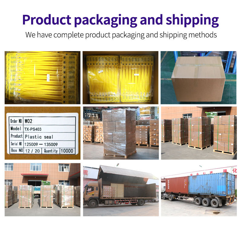 TX-PS403 Custom Logo Plastic Seals Plastic Seals With Numbers Truck Seal