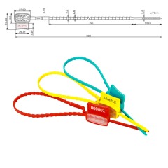 TX-PS402 Colored Security Seal Security Strap Seal Plastic Strap Seal