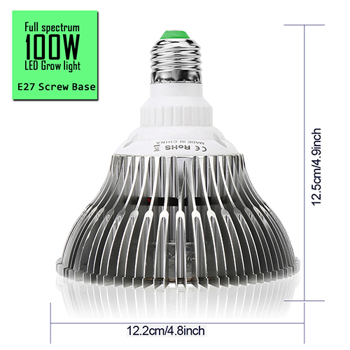 Pack of 2 100W Led Plant Grow Light Bulb Full Spectrum 150 LEDs Indoor Plants Details about    