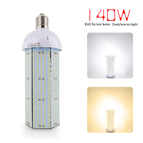 Super Bright 140W LED Corn Light Bulb, E40 Large Base for Indoor Outdoor, Street and Large Area Lighting