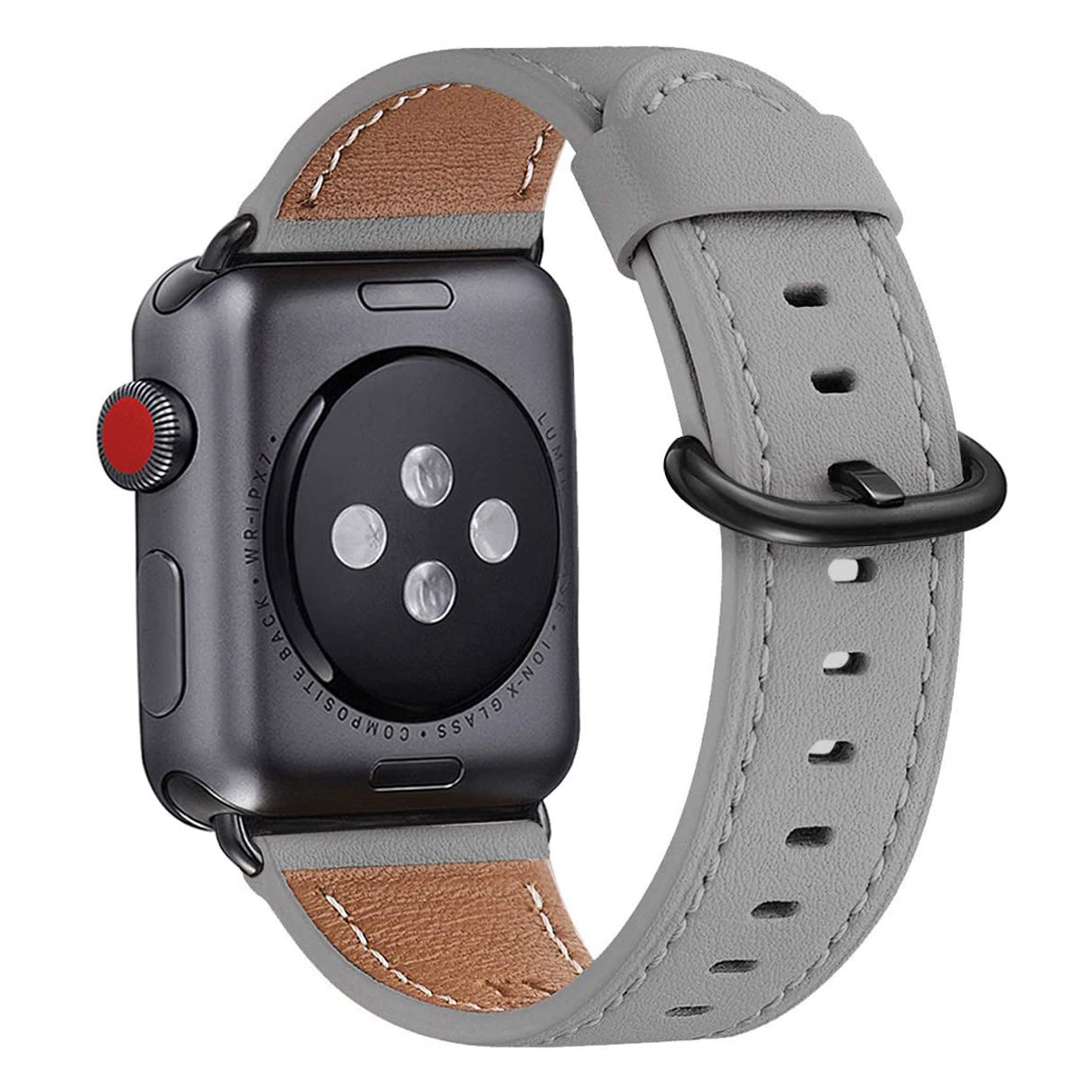 WFEAGL Classic Top Grain Leather Replacement Bands for Apple Watch