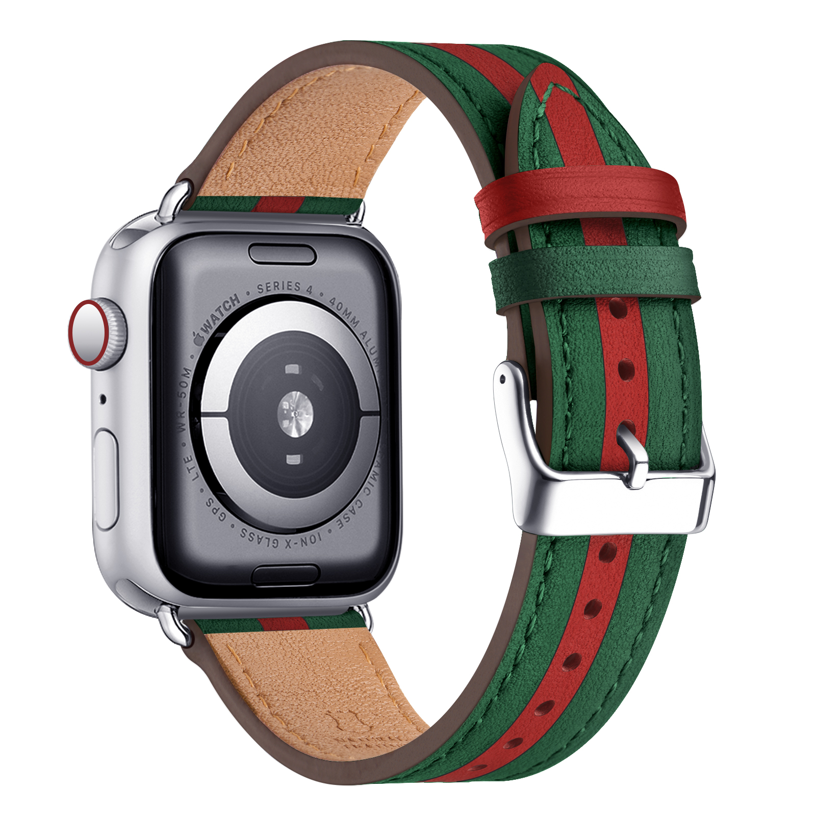 Newest Soft Leather Strap for Apple Watch Wool fleece Band 38mm