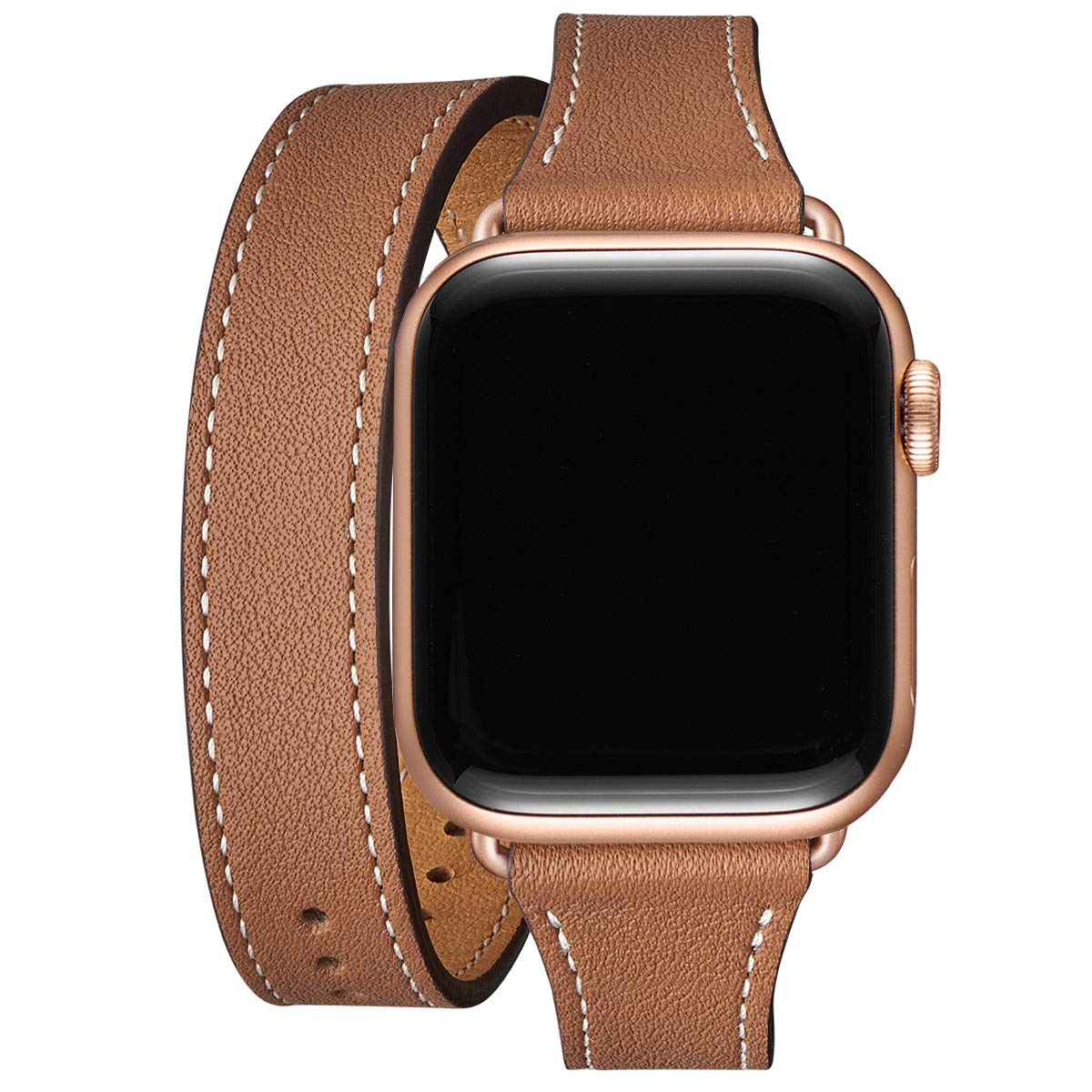 Apple Watch strap 42/44/45 mm, Calf leather, Gold – VELANTE Officiale®