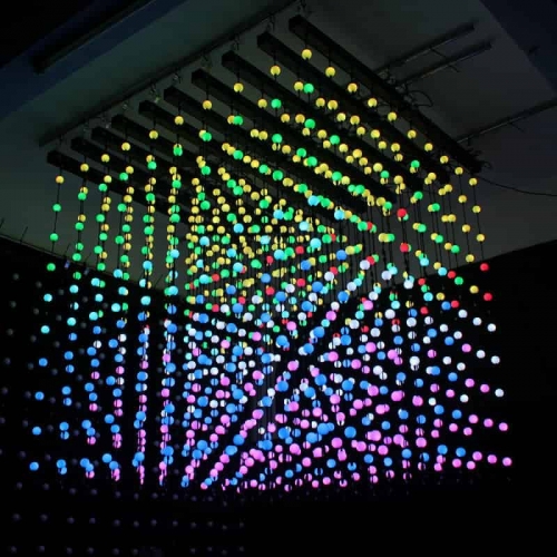 ADDRESSABLE LED BALL STRING DMX FLEXIBLE LED STRIP LIGHTS CUBE