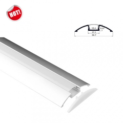 RL-1206 Curved 12.5mm*8.47mm LED Aluminum Profile for floor