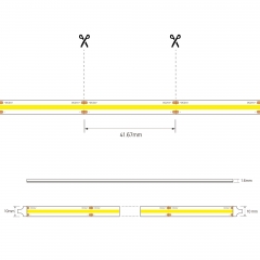 DC24V 504LEDS/M Flex COB LED Strip