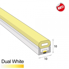 10x10mm DC24V Dual White Flex LED Neon
