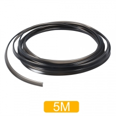 Black Skirt Side Glow 3mm diameter Plastic PMMA Fiber Optic Cable