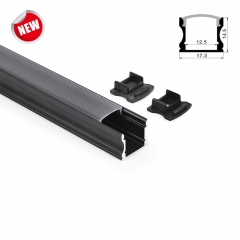 1202-BLK Black Aluminum Profile