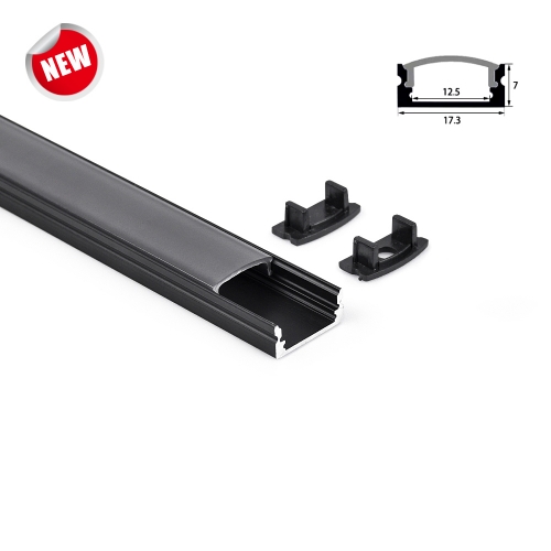 1205-BLK Black Color Aluminum Profile