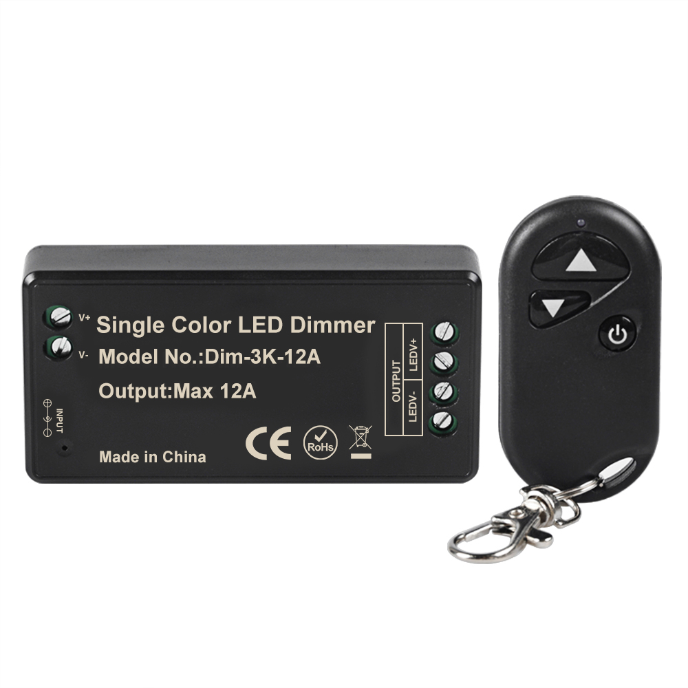 DIM3K12A 12A RF LED Dimmer with 3 Key remote,433 Series
