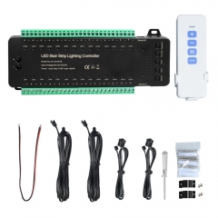 STEP-04B 28 Steps LED Stair Strip Lighting Controller with remote