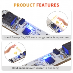 HS-6 Dual White LED Strip hand wave sensor