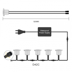 D42C Outdoor 0.6W Waterproof LED Stair Light