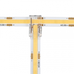 Solder Free Corner connector between two strips - COB LED strip 8 mm