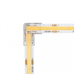 Solder Free Corner connector between two strips - COB LED strip 8 mm