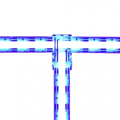 Soder Free Corner connector between two RGB COB LED strips - no soldering required