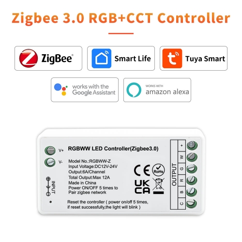 RGB+CCT LED Controller (Zigbee 3.0)