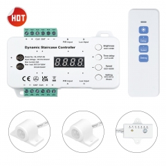 STEP-09 Dynamic Stair Lighting Controller with Daylight sensor and remote