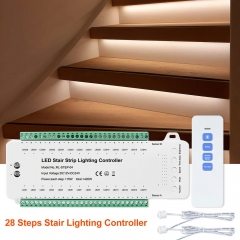 STEP-04 28 Steps LED Stair Lighting Controller with remote