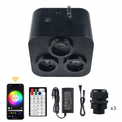 30W RGB+CCT Twinkle Fiber Optic illuminator