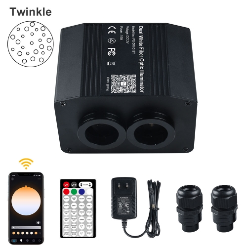 FO-DW-D16T 16W Dual White Twinkle Fiber Optic illuminator