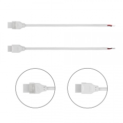 Solder Free Connector With 15cm Cable For 8mm Single Color Neon strips