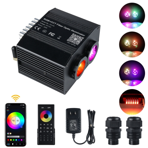FO-P2 RGB+CCT Twinkle Fiber Optic illuminator with RGB Shooting Star