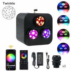 FO-RD-T50TD 3 Zone 50W Twinkle RGB+CCT Fiber Optic illuminator