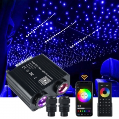 FO-P4 Mini Size RGB+CCT Fiber Optic illuminator with RGB Shooting Star