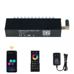 FO-M4 9W RGB 12LEDS Meteor/App Control Fiber Optic illuminator