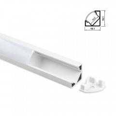 1203-W 45 degree inner 12.5mm aluminum profile