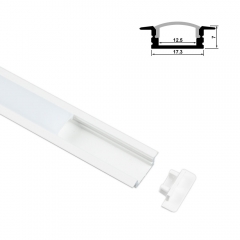 1204-W Shallow Flush Mount 12.5mm*7mm Aluminum Channel Profile Extrusion