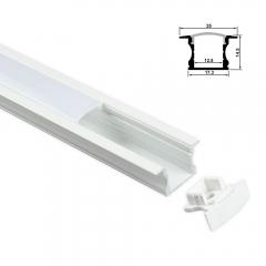 1201-W Recssed inner 12mm LED aluminum profile