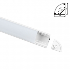 2020C-W White Corner Aluminum Profile