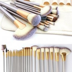 Make up Brushes, 24pcs Premium Cosmetic Makeup Brush Set for Foundation Blending Blush Concealer Eye Shadow, Cruelty-Free Synthetic Fiber