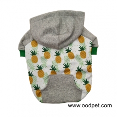 Pineapple grey dog clothing