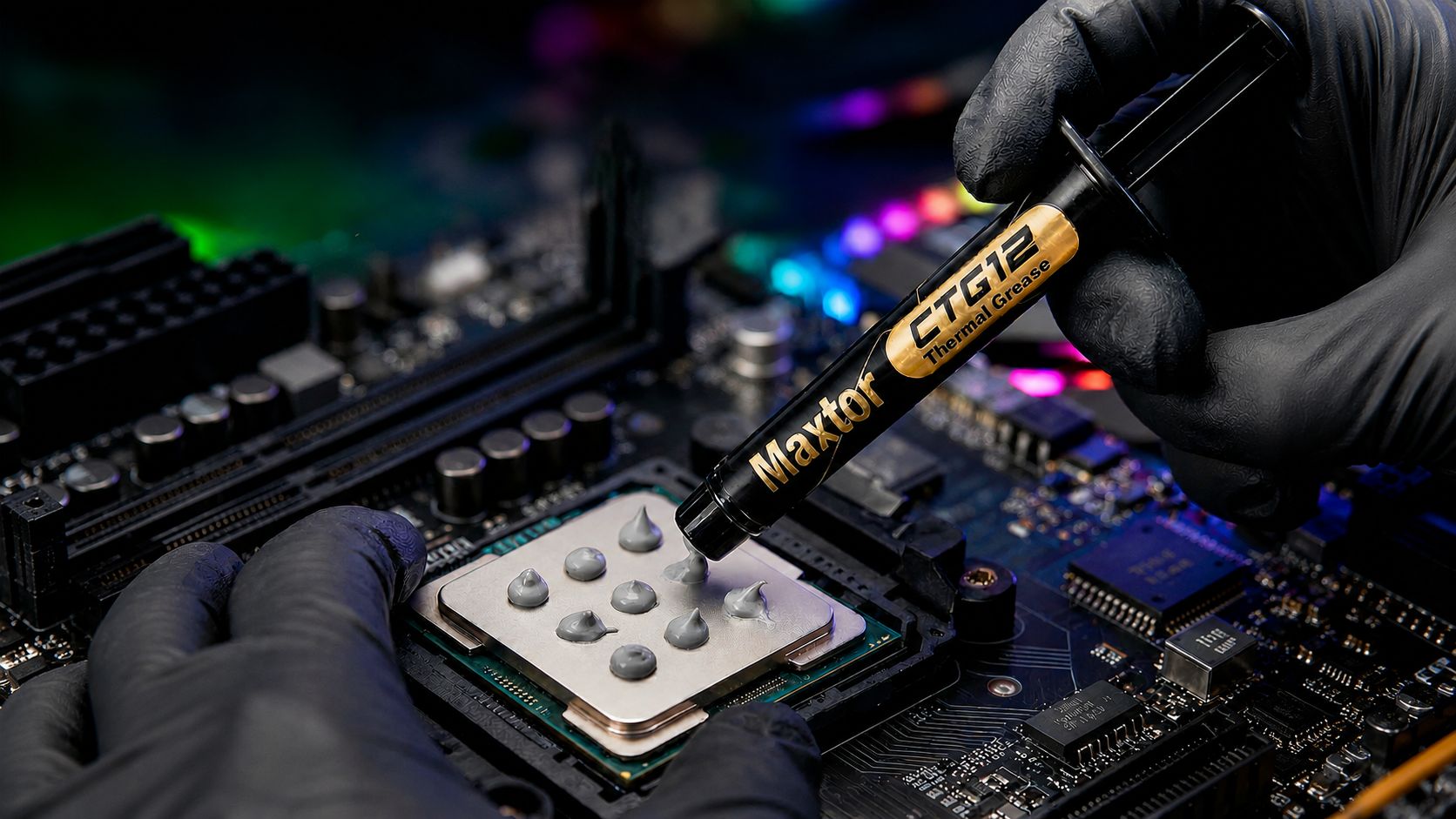 Maxtor CTG12 Thermal Paste 18W/mK High-Performance Thermal Interface Material for CPUs, GPUs & Industrial Cooling