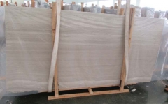 China Marble White Wooden Marble Big Slab For Project