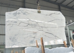 Calacatte White Marble Big Slab Polished China Factory
