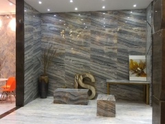 Amazing Lafi Marble Slab With Blue Color From Greece