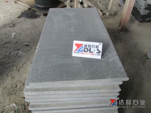 Black Color G684 Granite Tiles Honed Finish With Good Price