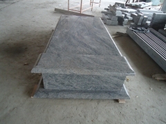 Tombstone Material Sand Wave Stone Monuments for Poland Market