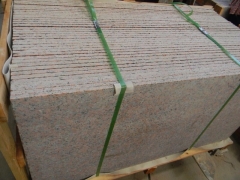 Maple Red G562 Granite Tiles with Polished Way