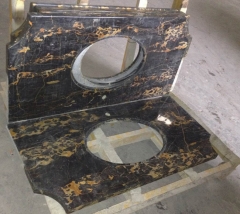 Portoro Marble Countertops Rounded Edge Wholesale Dalei Stone