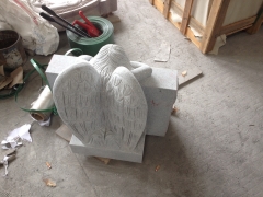 Grey Color Angel Tombstone Monuments With Nice Work