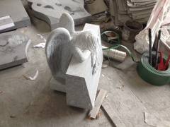 Grey Color Angel Tombstone Monuments With Nice Work