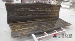 Roman Portoro Marble Countertops Round Edge Wholesale Dalei Stone